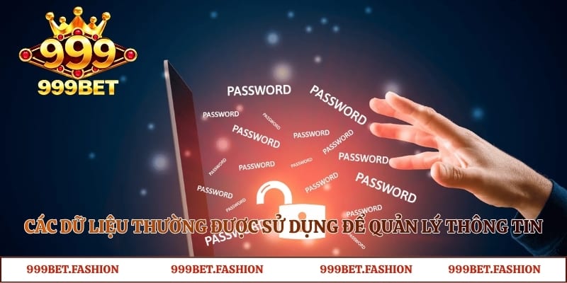 Các dữ liệu thường được sử dụng để quản lý thông tin 